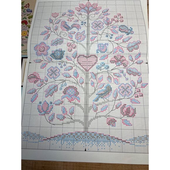Vintage Family Tree Cross-Stitch Pattern - Dimensions Pattern Only - Picture 4 of 6